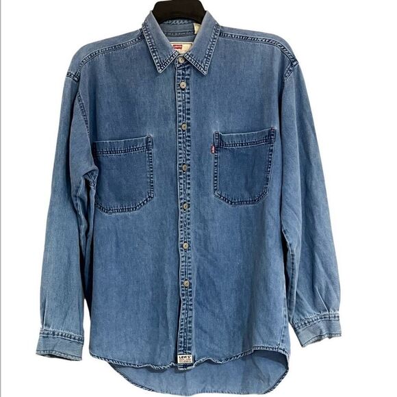 Levi’s Vintage Mens Denim Red Tag Two Horse Logo & 1850 Two Pocket Button Up Sz - Picture 2 of 12